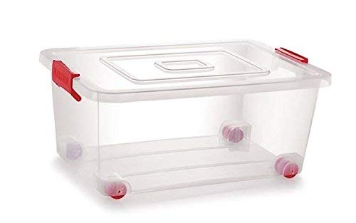 Nakoda Plastic Container - 16L, 1 Piece, Transparent, (41.5 x 30.8 x 20.6) cm