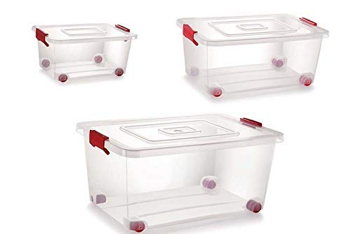 Nakoda Plastic Container - 16L, 1 Piece, Transparent, (41.5 x 30.8 x 20.6) cm
