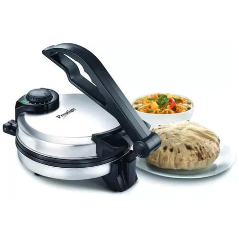 Prestige PRM 5.0 Electric Roti Maker with Adjustable Temperature Control, Granite Non-Stick Coating, Stainless Steel Body, 900 Watts, 25 cm