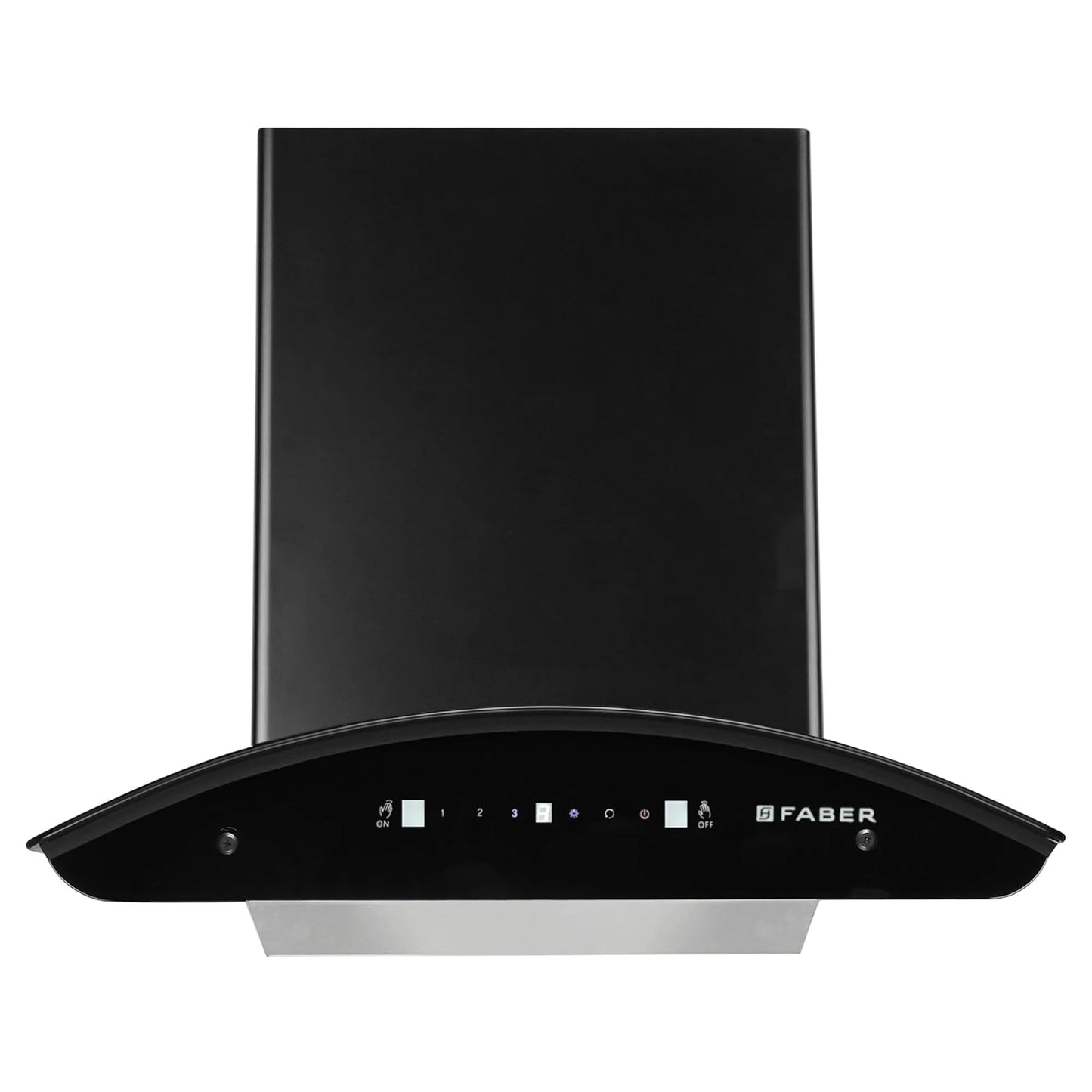 Faber 60 cm 1500 m³/hr Autoclean Kitchen Chimney (HOOD MAGNUS IN HC SC FL EBK 60, Filterless technology, Touch with Gesture, Black)