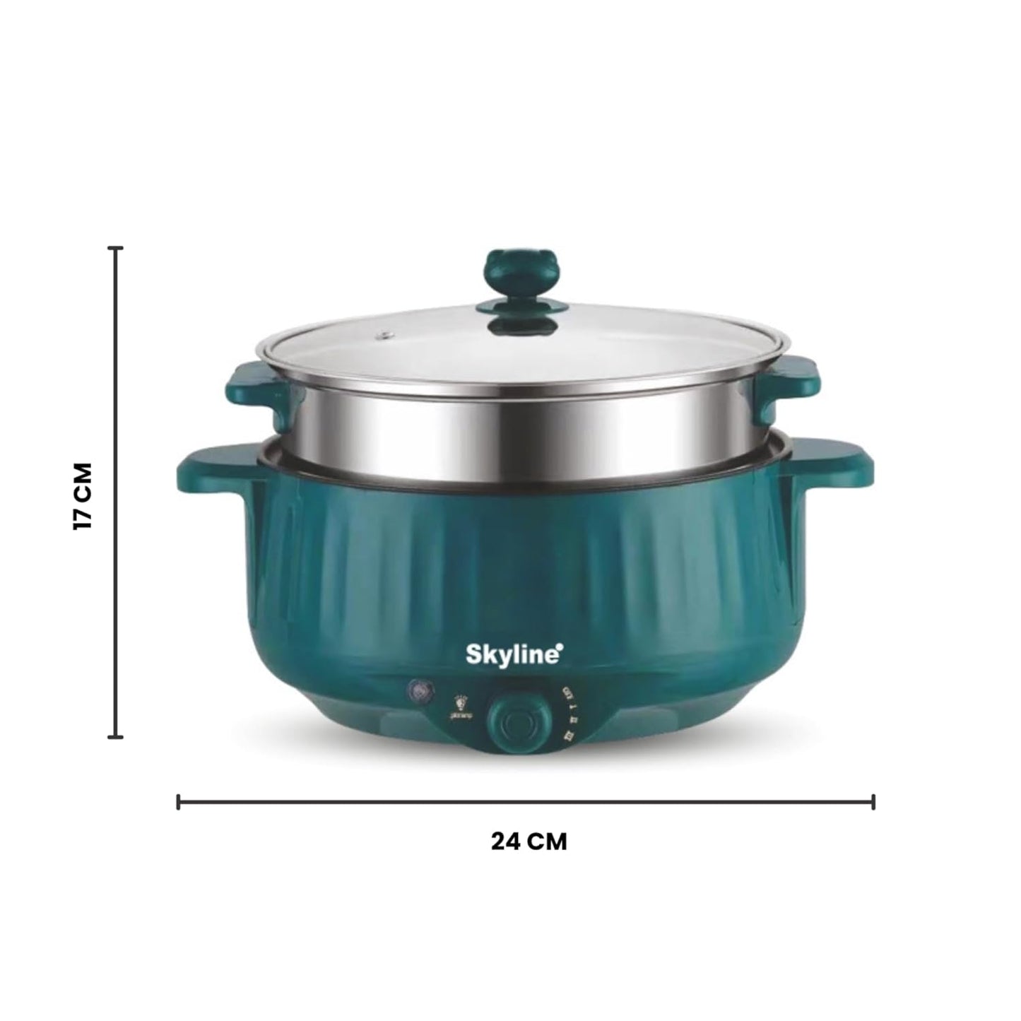 Skyline Momos & Multimaker, 800W Versatile Cooking Appliance for Dumplings, Pancakes, and More