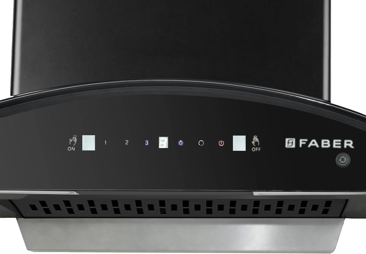 Faber 60 cm 1500 m³/hr Autoclean Kitchen Chimney (HOOD MAGNUS IN HC SC FL EBK 60, Filterless technology, Touch with Gesture, Black)