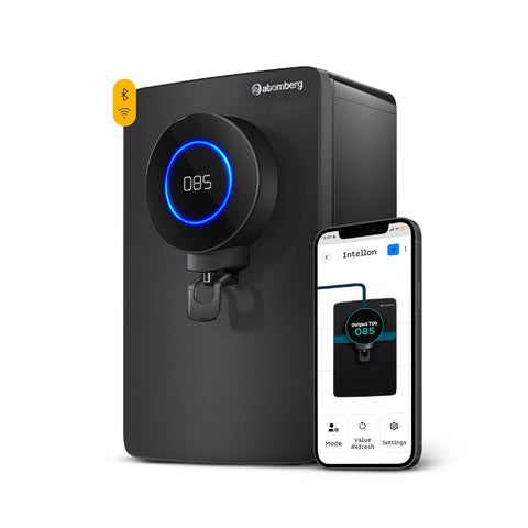 Atomberg Intellon - Indiaβs 1st Adaptive Water Purifier*| RO+UF+UV+Alkaliser | Zero Cost for 2Yrs | 4 Modes | TDS-Based Filtration | Smart IoT | 7-Stage | Retains Minerals | 8L | 2Yr Warranty | No AMC