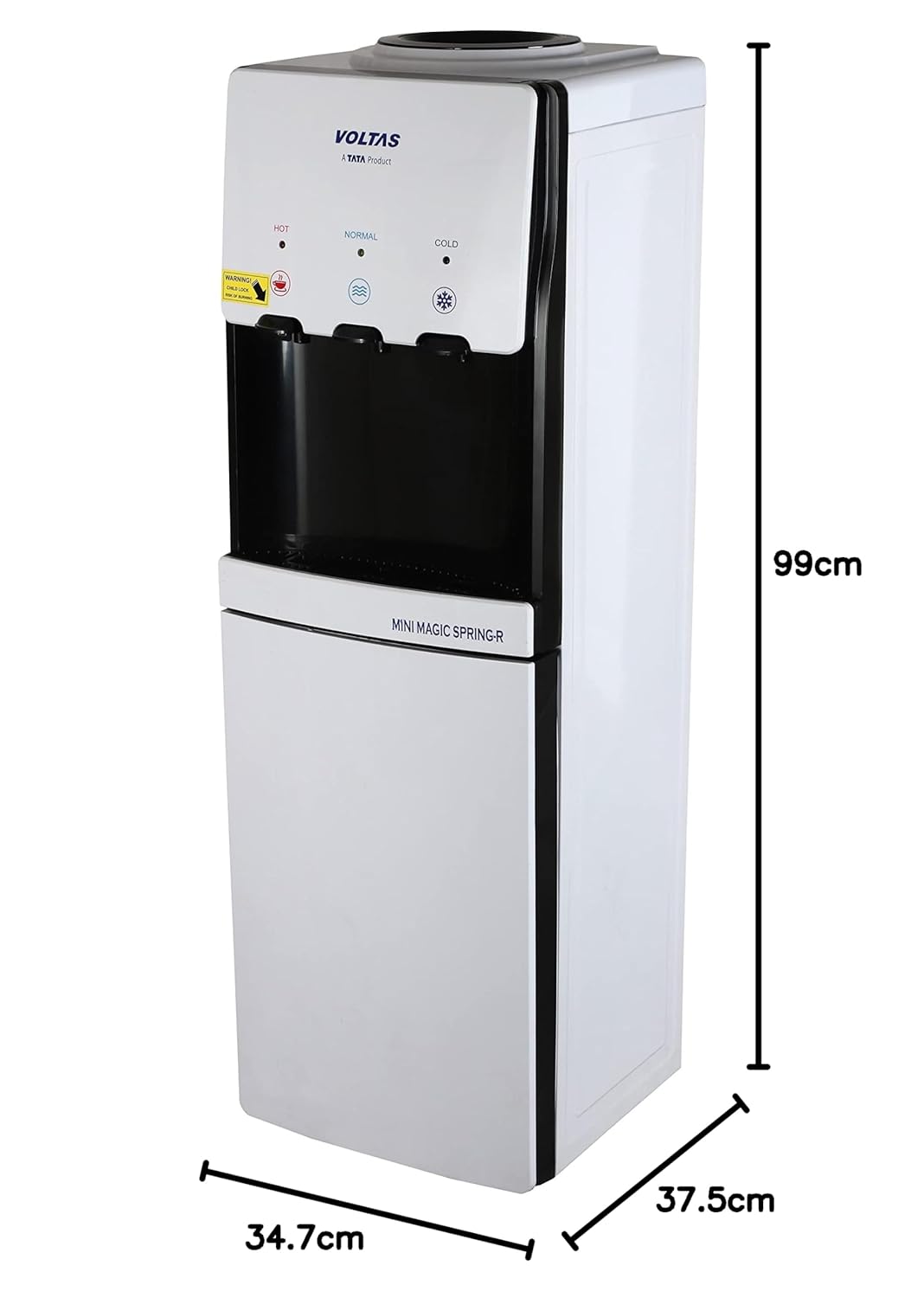 Voltas Water Dispenser Minimagic Spring FS + | Hot, Plain and Cold Water Without Storage Cabinet