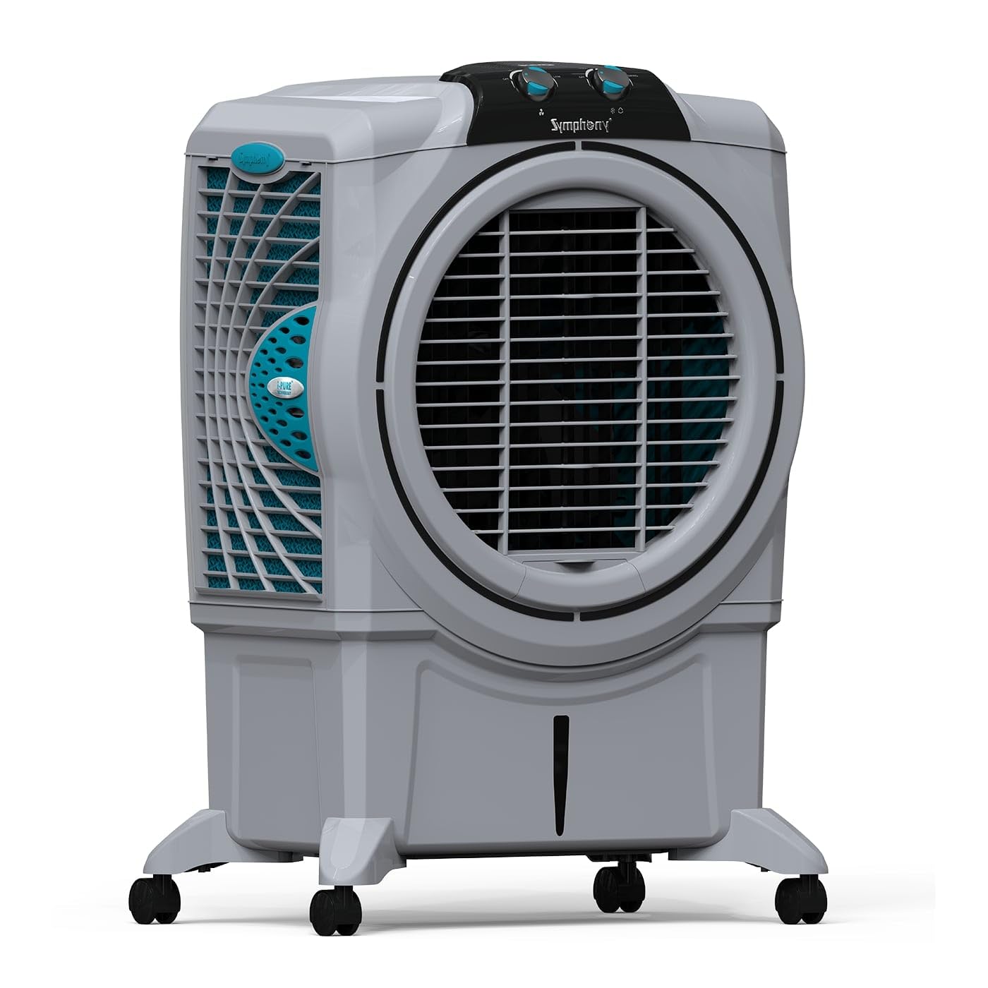 Symphony Sumo 75 XL Desert Air Cooler For Home with Honeycomb Pads, Powerful +Air Fan, i-Pure Console and Low Power Consumption (75L, Grey)