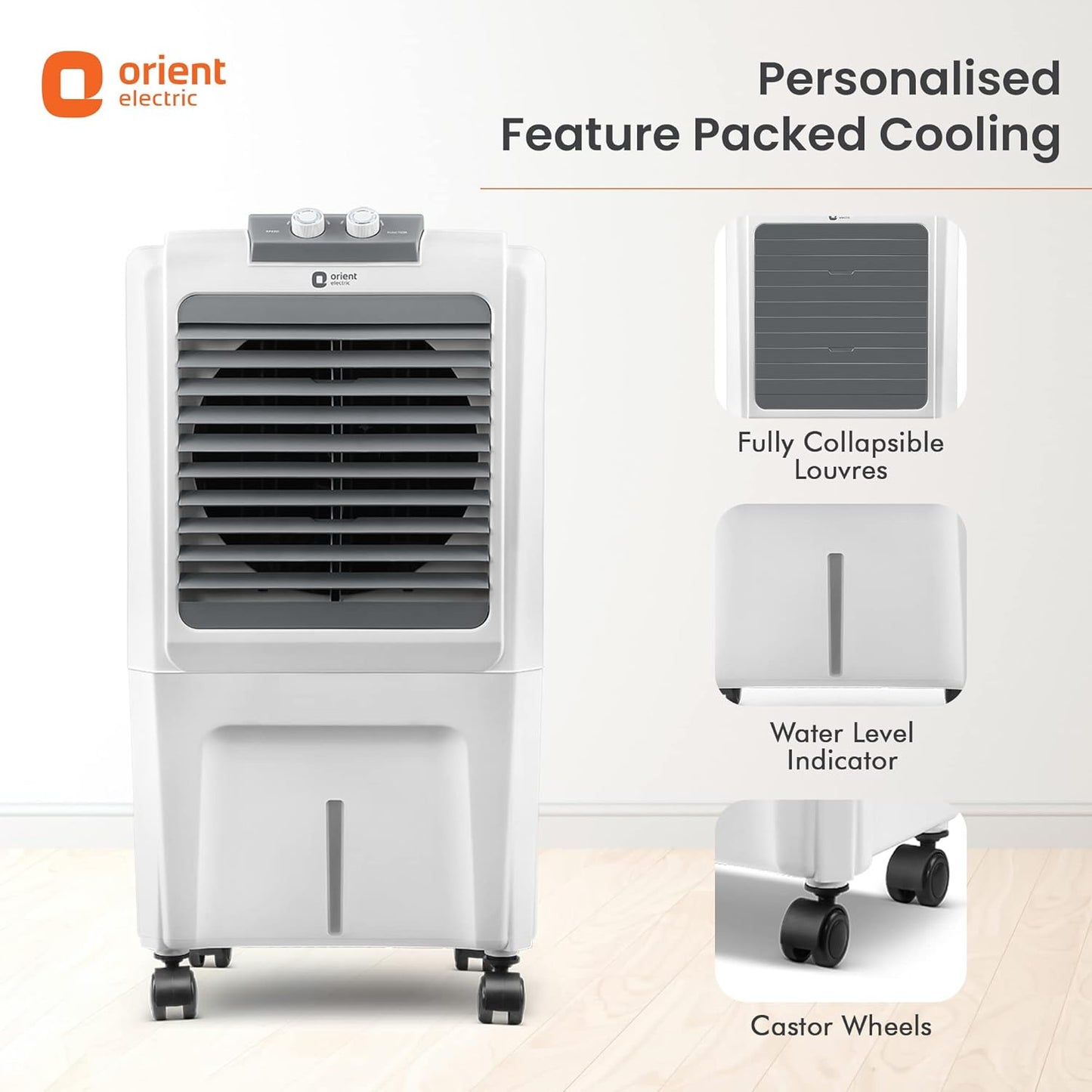 Orient Electric Aerocool 40L Personal Air Cooler White