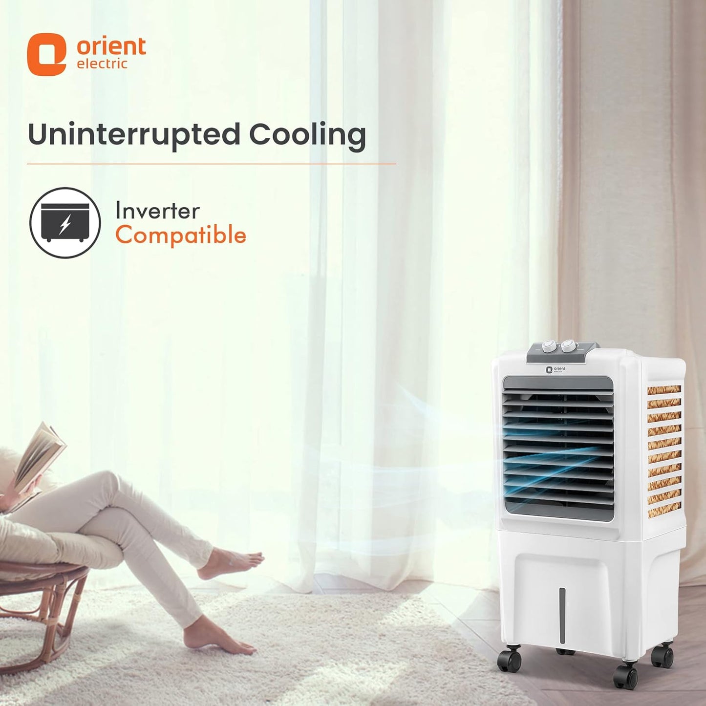 Orient Electric Aerocool 40L Personal Air Cooler White