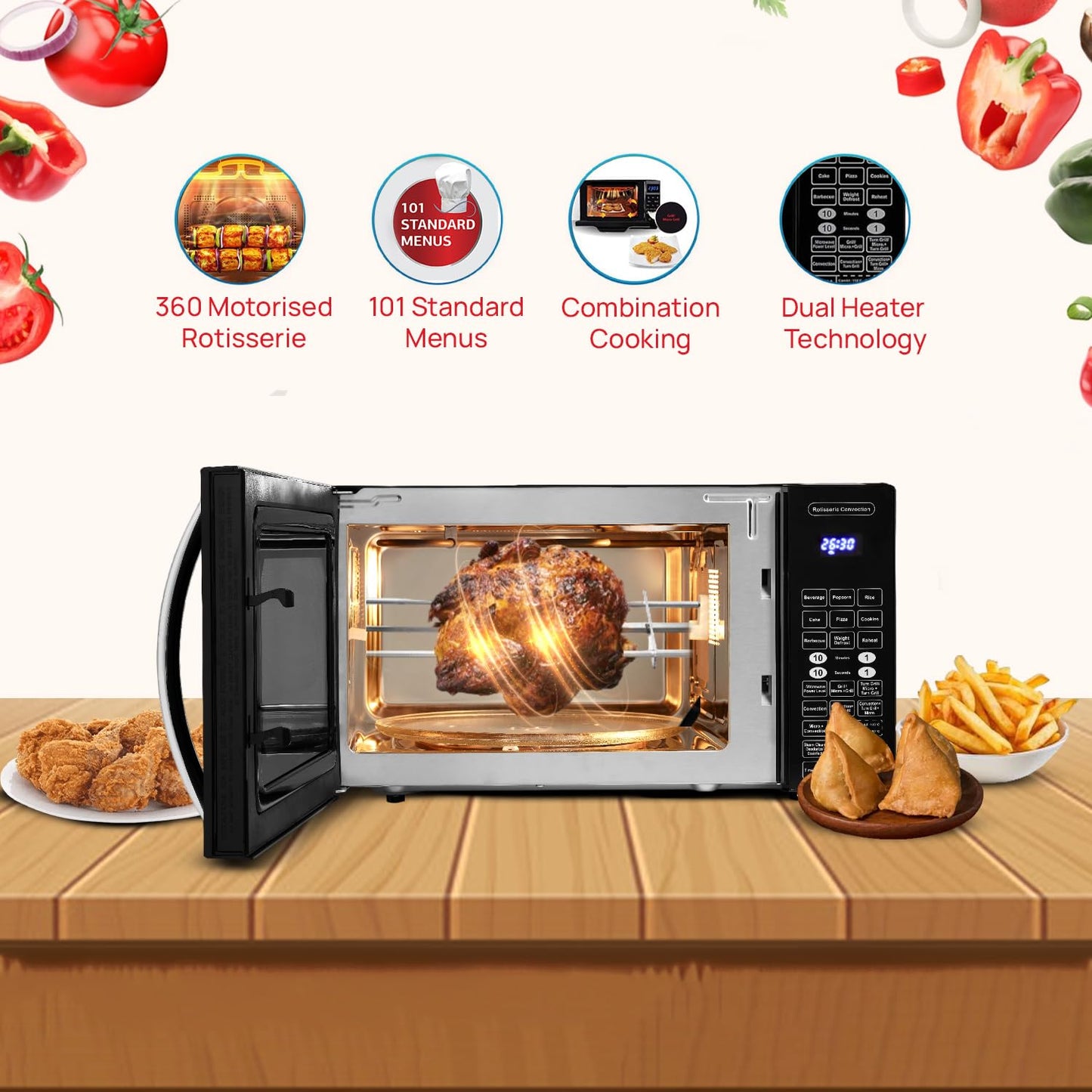 IFB 30 L Convection Microwave Oven (30BRC2, Black) Standard