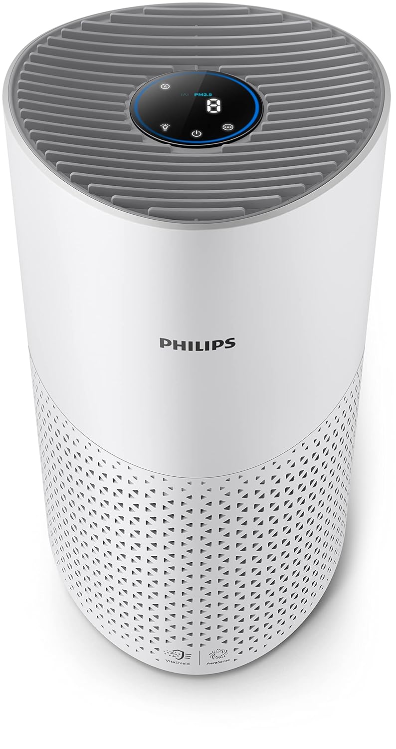 Philips AC1711 - Purifies Rooms Up To 380 Sq ft (36 M²) | Removes 99.97% Of Pollen, Allergies, Dust And Smoke, Hepa Filter, Ultra-Quiet And Low Energy Consumption | CADR 300 m3/h | Ideal For Bedrooms