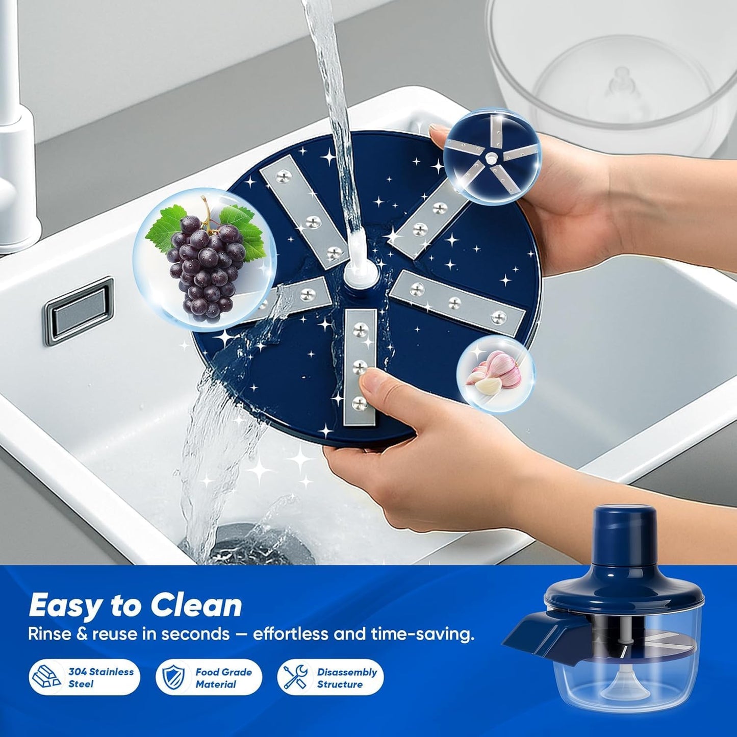 Electric Automatic Fruit & Vegetable Peeler - Rechargeable 50W 1300mAh High-Power Peeler for Potatoes, Garlic, Grapes, Tomatoes & More | 5-Blade Smart Kitchen Tool for Home, Shop & Restaurant Use