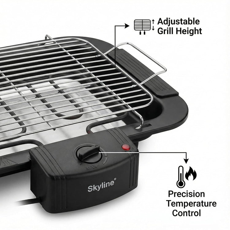Skyline VTL-4545 2000-Watt Barbeque Grill (Black)