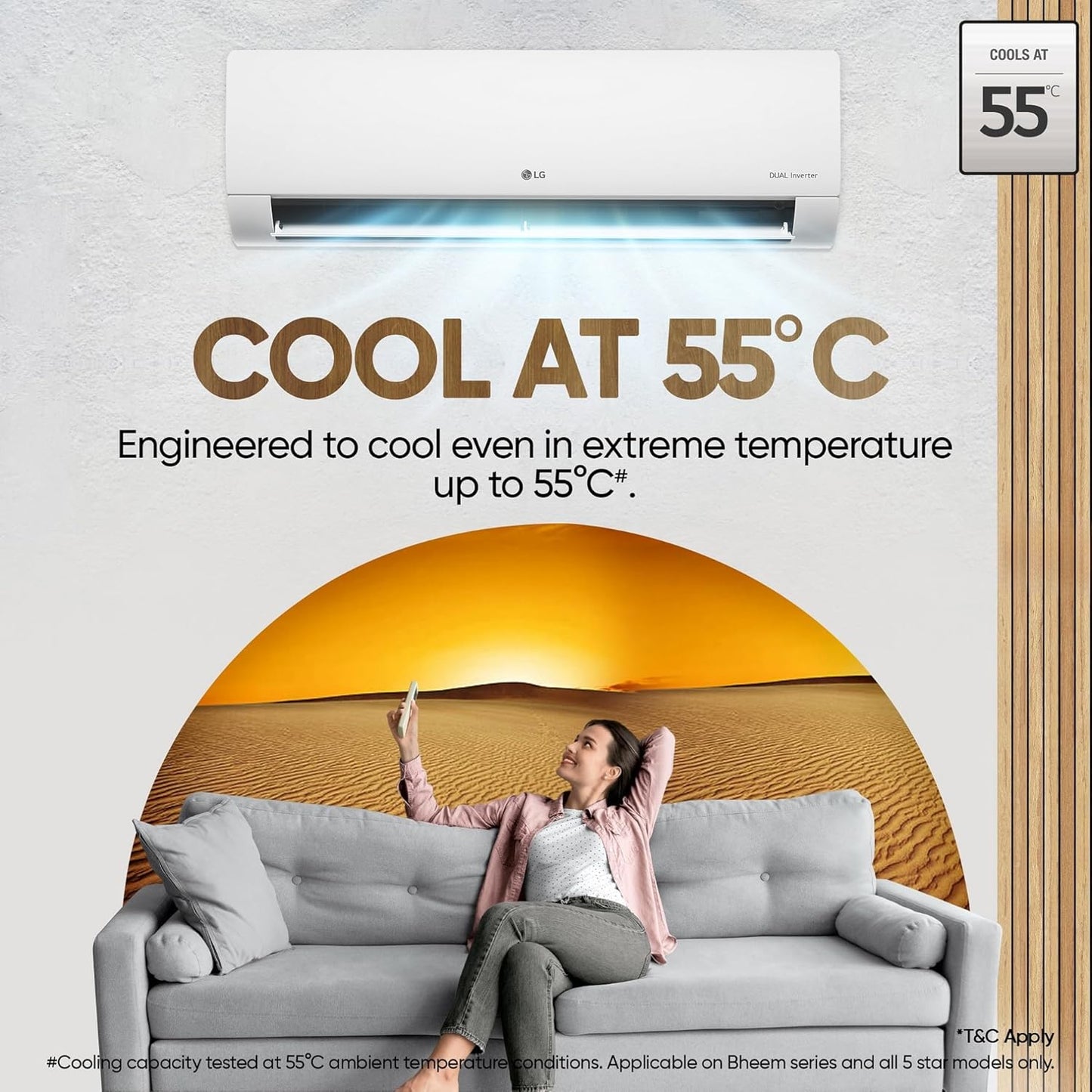 LG 1 Ton 3 Star DUAL Inverter Split AC (Copper, AI Convertible 6-in-1 Cooling, Faster Cooling & Energy Saving, 2 Way Air Swing, HD Filter with Anti-Virus Protection, US-Q12CNXE, White)