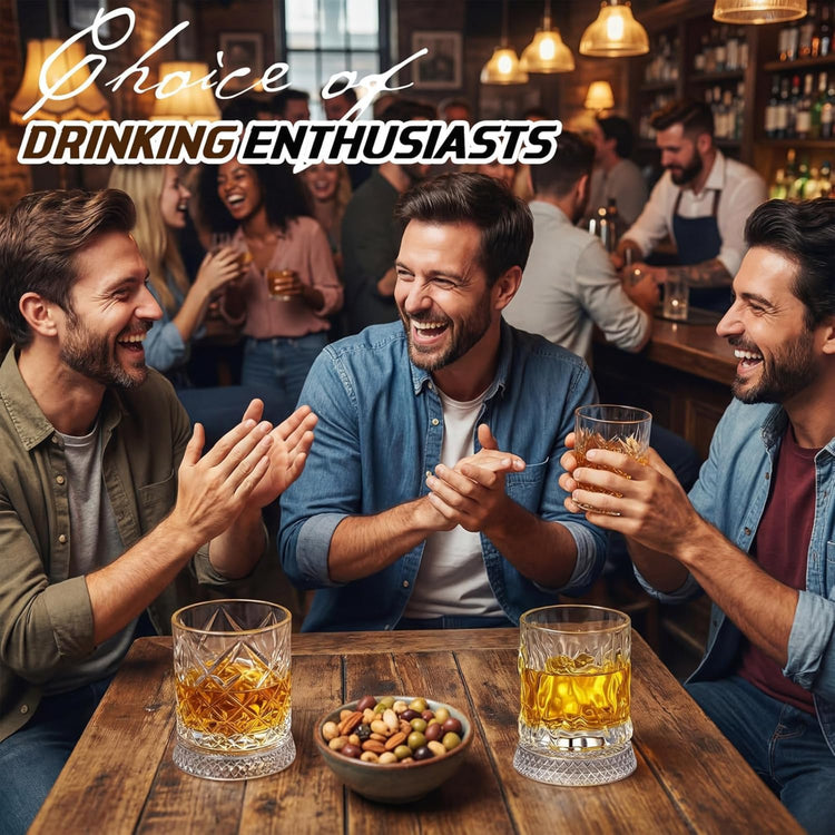 IndElite Luxury Rotating Whiskey Glass Set of 1| Crystal Cut Spinning Whisky Glass with LED Light Coaster | Premium Barware Gift for Men & Whiskey Enthusiasts