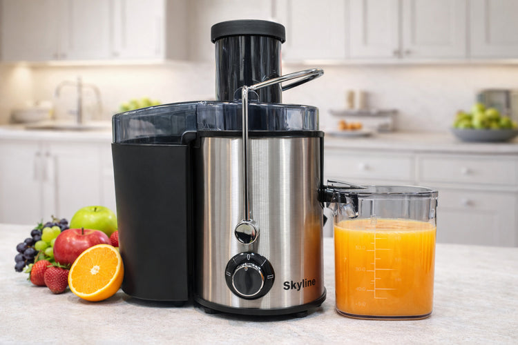 Skyline VTL-5066 600-Watt Stainless Steel Juice Extractor with Dual Safety Lock, Easy Serve Pitcher & 12-Month Warranty β Made in India
