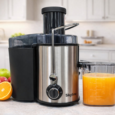 Skyline VTL-5066 600-Watt Stainless Steel Juice Extractor with Dual Safety Lock, Easy Serve Pitcher & 12-Month Warranty β Made in India