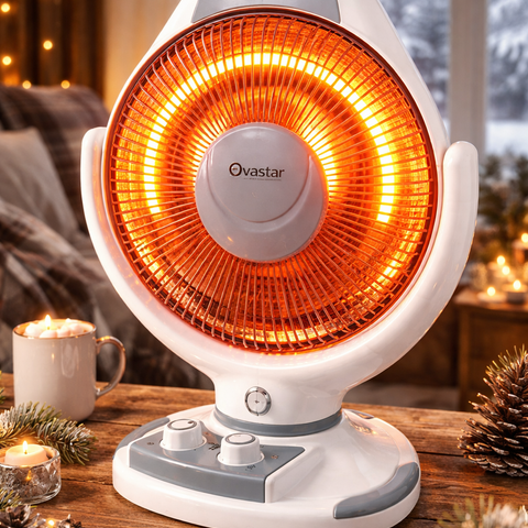 Ovastar 16-Inch Table Sun Heater β 1200W Electric Room Heater with 1 Year Warranty