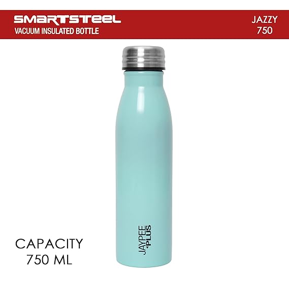 Jaypee Plus Stainless Steel Leak Proof Fridge Water Bottle | Office Bottle 750 ml Bottle  (Pack of 1, Green, Steel)