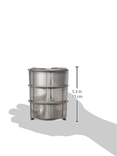 MILTON Legend 3 Thermosteel Tiffin Box, (3 Containers) 260 ml, Silver