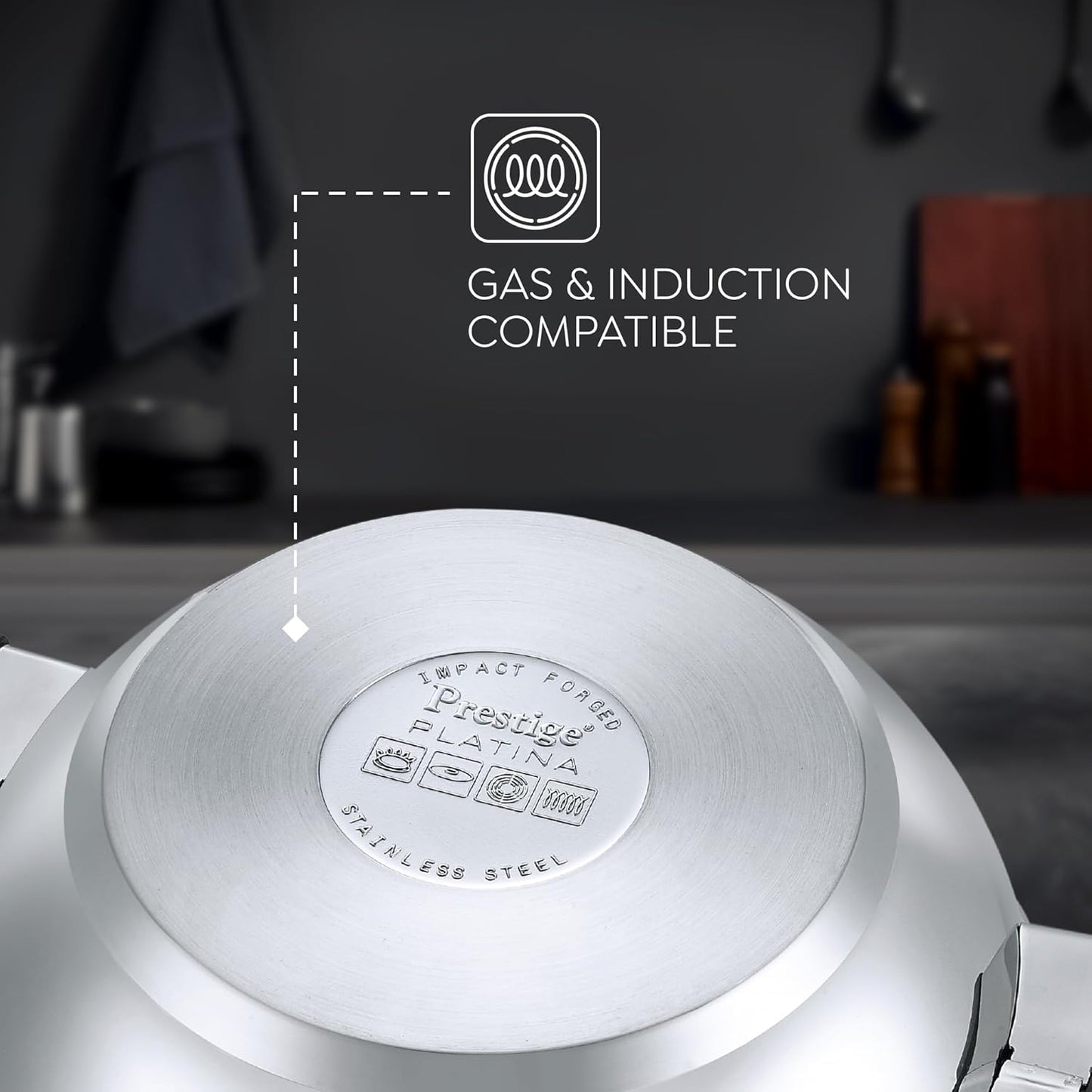 Prestige Platina Popular Stainless Steel 3PCS BYK Set Cookware