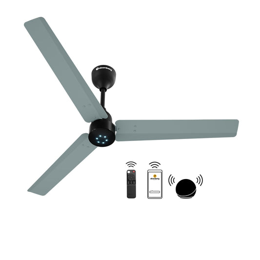 Atomberg Renesa Smart 1200mm BLDC Ceiling Fan with IoT & Remote | Energy Efficient Ceiling Fan | Ceiling fan for Living Room | High Air Delivery with LED Indicators (Misty Teal)