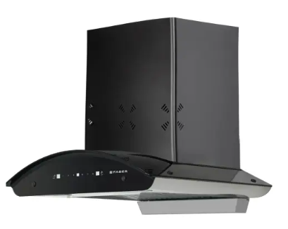 Faber Ellora 60 cm Hood with 1400m3/hr Suction, Heat Auto Clean, Baffle Filter, Touch with Gesture (Black)