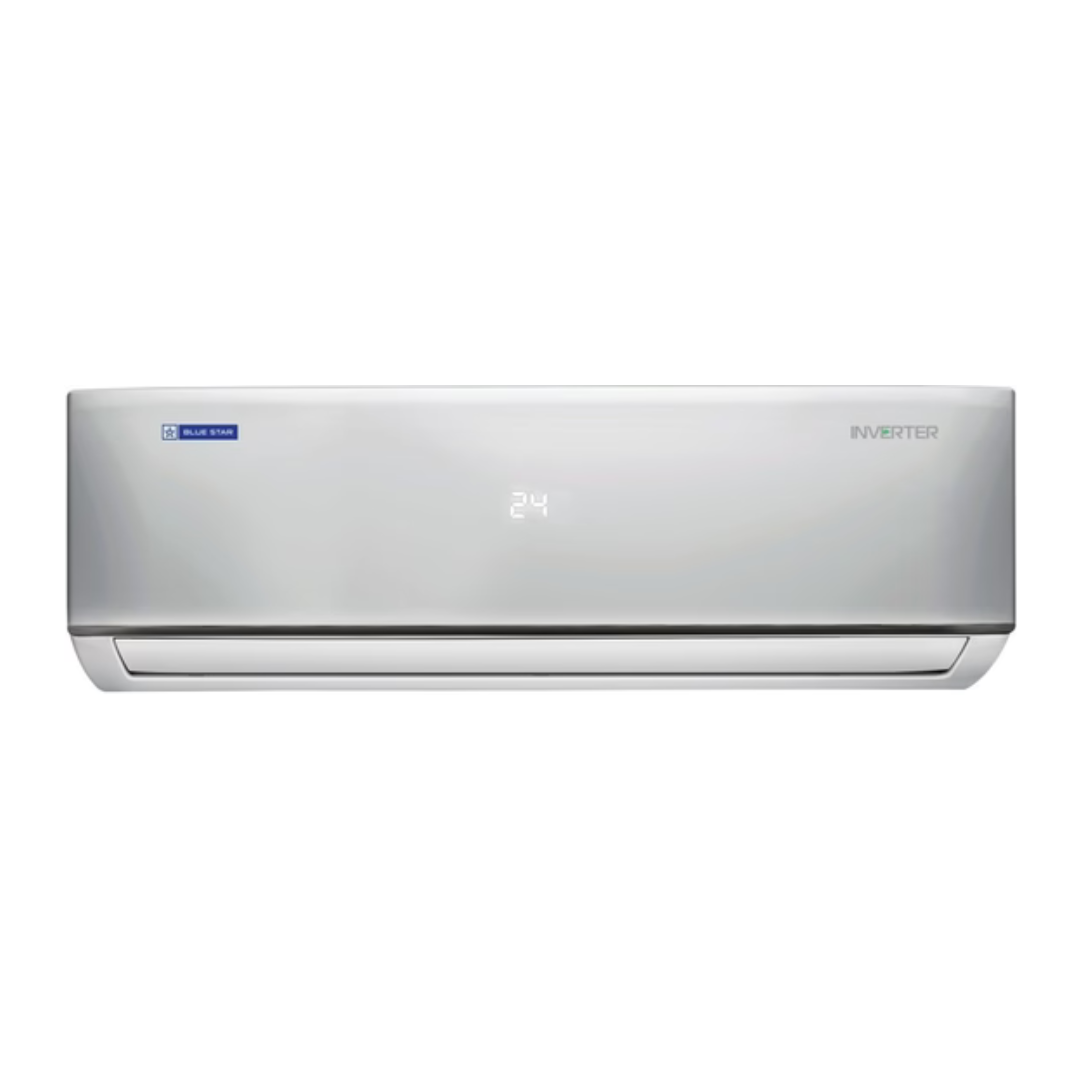 Bluestar 1.5 Ton 3 Star Split Inverter AC - Silver (IC318DNU, Copper Condenser)