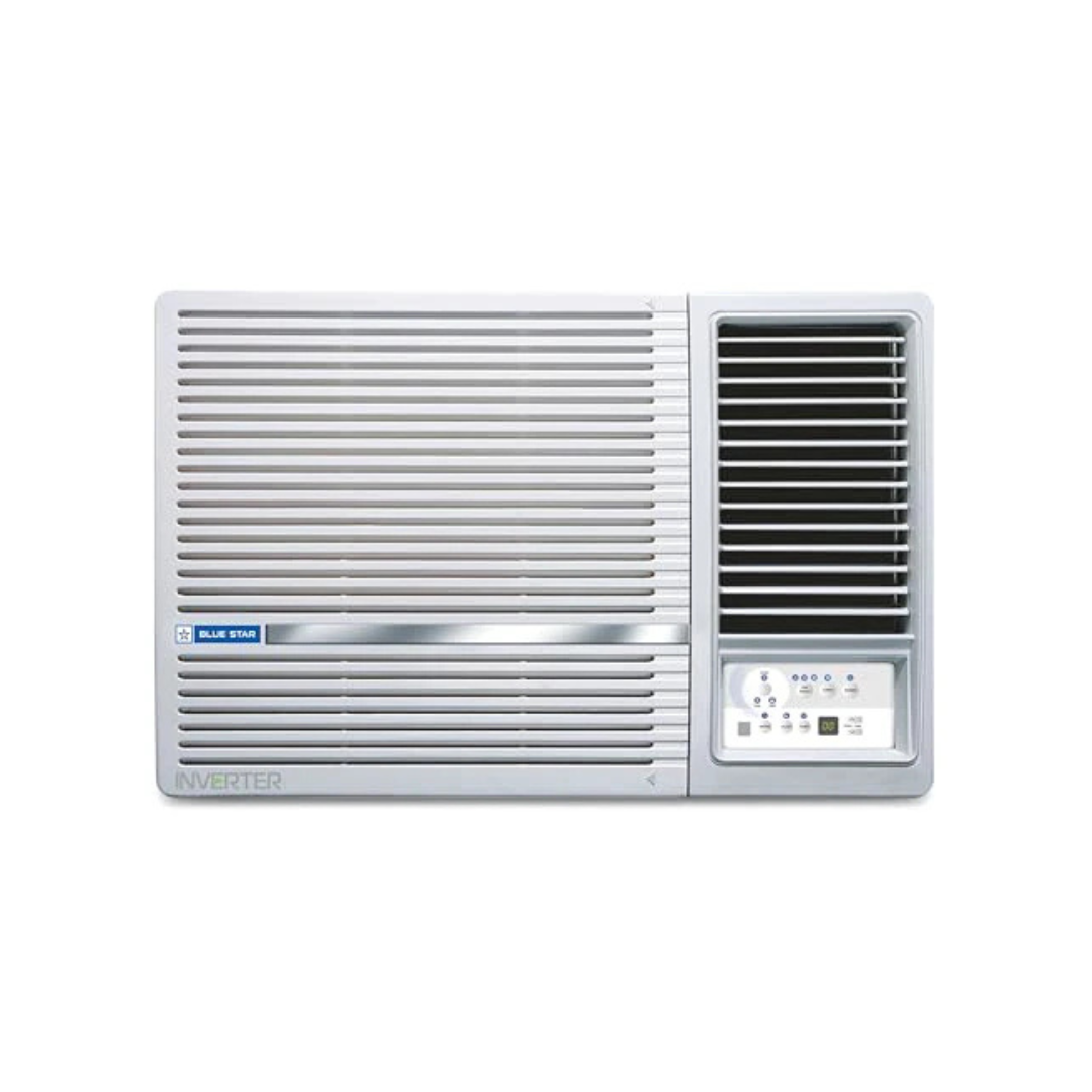 Bluestar 1.5 Ton 5 Star Inverter Window AC (Copper, Turbo Cool, Fan Modes-Auto/High/Medium/Low, Hydrophilic Blue Fins, Dust Filters, Self-Diagnosis, 2024 Model, WID518L, White)