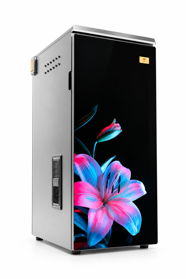 HOMA Elite Smart Atta Chakki with IoT Wi-Fi Connectivity, Toughened Glass Front, Talky Voice Feature & Auto-Clean Technology-Flora