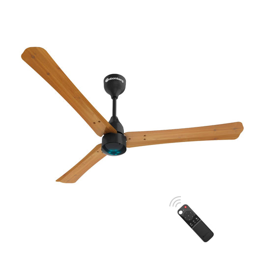 Atomberg Renesa Smart+ 1200 mm BLDC Ceiling Fan with IoT, Remote Control & LED Indicators | Golden Oakwood