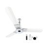 Atomberg Studio Smart+ 1200mm BLDC Ceiling Fan with IoT & Remote | BEE 5 star Rated Energy Efficient Ceiling Fan | High Air Delivery with LED Indicators | 2+1 Year Warranty (Marble White)