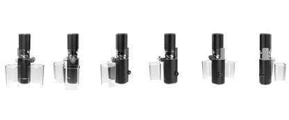 Borosil 130W Easy Cold Press Slow Juicer | Compact Design Portable Less Oxidation, Anti Drip Outlet Lid | Fruit & Vegetable Juicer | 1 Year Warranty | Black