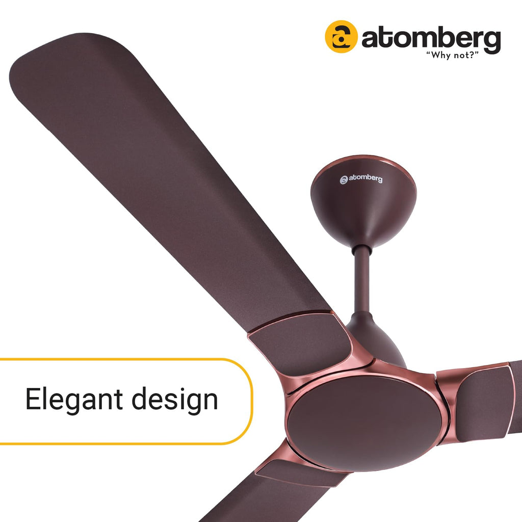 Atomberg Erica Smart 1200 mm BLDC Ceiling Fan with IoT & Remote Control | Umber Brown