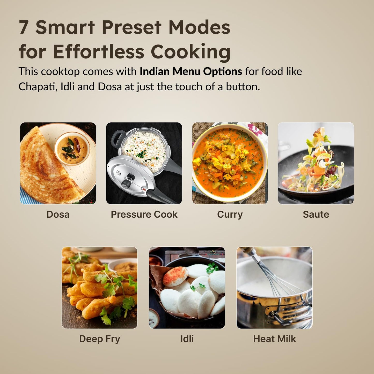 Prestige PIC 6.1 V3 2200 Watts Induction Cooktop | Patented Automatic Whistle Counter | 4KV Surge Protection | 7 Preset Indian Menu Options With Timer | Touch Button | Black | 1Y Warranty | BIS