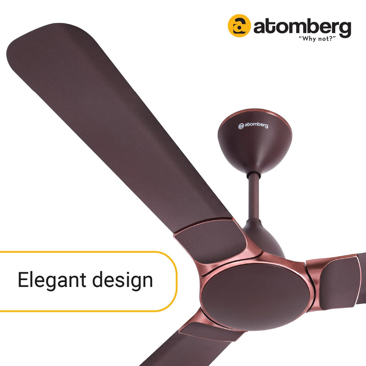Atomberg Erica Smart 1200 mm BLDC Ceiling Fan with IoT & Remote Control | Umber Brown