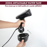Borosil 1600W Handheld Garment Steamer | Ceramic Coated Soleplate | Dual Steam Modes (Horizontal & Vertical Ironing) | 120ml Detachable Water Tank | Overheat Protection | 2 Year Warranty (GS02)