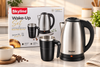 Skyline Wake-Up Set Electric Kettle & Coffee Mixer Cup Combo | 1.8L Stainless Steel Kettle with 400ml Coffee Mixer Mug | Tea, Coffee & Hot Beverage Gift Set