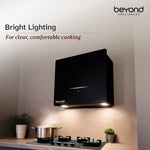 Beyond Appliances Cube Pro Plug N Play Ductless Kitchen Chimney | 1400 CMH | Auto Clean | 5-Stage Charcoal Activated Filter | Touch Control | 3-way Suction | 48dB Low Noise | Black | PAN INDIA SERVICE