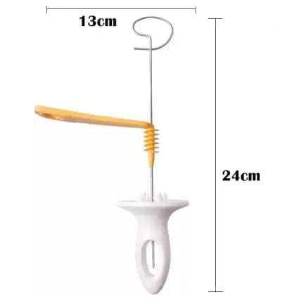 Spiral Potato Cutter Tornado Slicer for Chips, Stainless Steel Twisted Potato Maker, Manual Spiral Potato Slicer Machine with Skewers for French Fries, Curly Chips Cutter Kitchen Tool