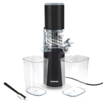 Borosil 130W Easy Cold Press Slow Juicer | Compact Design Portable Less Oxidation, Anti Drip Outlet Lid | Fruit & Vegetable Juicer | 1 Year Warranty | Black