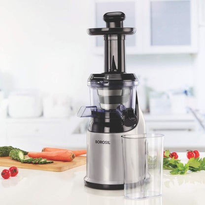Borosil Health Pro 200-Watt WB13 Slow Juicer, Black
