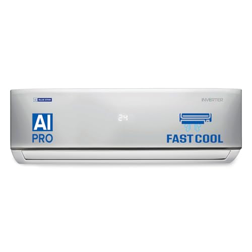 Bluestar 2 Ton 5 Star, 60 Months Warranty, Inverter Split AC (Copper, Convertible 5 in 1 Cooling, Multi Sensors, Dust Filter Blue Fins, Self Diagnosis, 2024 Model,IC524DNUR,White)