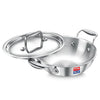 Prestige 28cm/4.0L Tri-Ply Stainless Steel Splendid Kadai with Lid|Gas and Induction Compatible|Even Heat Distribution| Thick Gauge Tri-Ply Body| Perma Cool Handles|15 Year Warranty