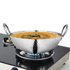 Shri & Sam Stainless Steel 2.8 Litre Triply Deep Pro Light Weight Hammered Kadhai, 26 cm, 1102 Grams