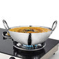 Shri & Sam Stainless Steel 2.8 Litre Triply Deep Pro Light Weight Hammered Kadhai, 26 cm, 1102 Grams