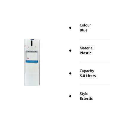Blue Star UASeries Bottled Water Dispenser 3 Tap For (Hot, Cold, Normal) | 5 Litre/Hour Water Capacity, Carbon Block, White