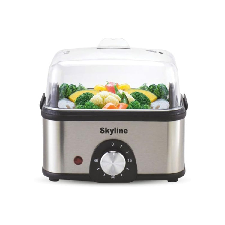 Skyline Electric Multi Cook 3-in-1 Pan, Stainless Steel, 400W - Steam, Boil & Cook