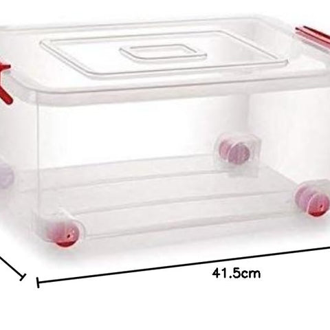 Nakoda Plastic Container - 16L, 1 Piece, Transparent, (41.5 x 30.8 x 20.6) cm