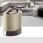 VAYA TYFFYN Lunch Box for Office for Men, with Polished Stainless Steel Containers,1000ml Vacuum Insulated Hot Lunch Box Without BagMat, Leakproof Hot Tiffin Box with 3 Compartments,Graphite