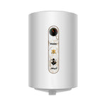 Haier Ninja 15 Litre Storage Water Heater (Geyser) with Pipe Free Installation Temperature Indicator Shock Proof Glasslined Tank 4 Star Rated| 8 Safety Levels| White| Suitable High Rise Buildings