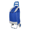 Multipurpose Foldable Shopping Trolly with Removable Bag Shopping Cart for Grocery, Fruit, and Vegetable (Blue)